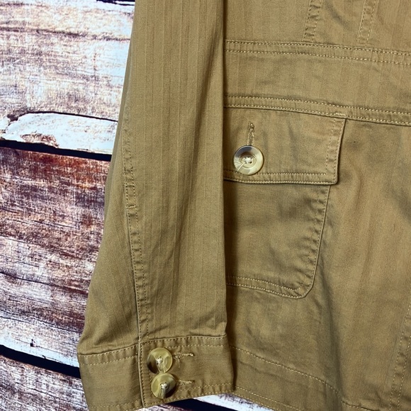 Bass G.H. bass & Co. Utility Classic Blazer Textured Town Tan Size L - Picture 2 of 9